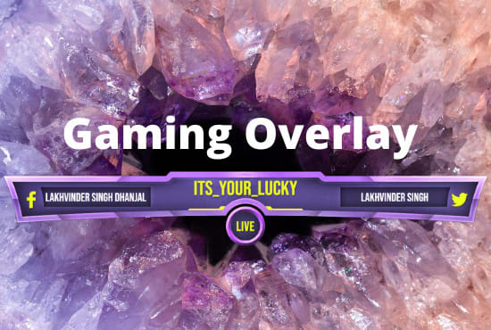 I will be your professional gaming overlay maker,gaming overlay,custom and best overlay