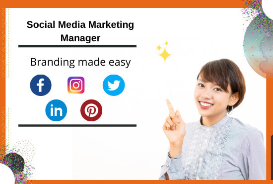 I will be your social media marketing manager