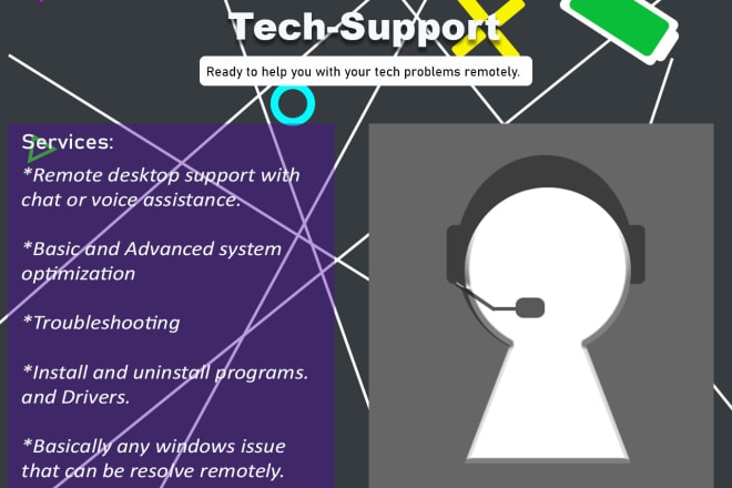 I will be your tech support online