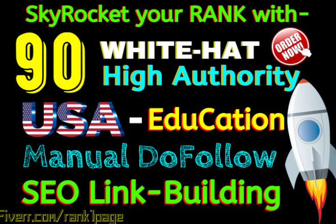 I will build 90 high authority USA dofollow seo backlinks service,edu link building