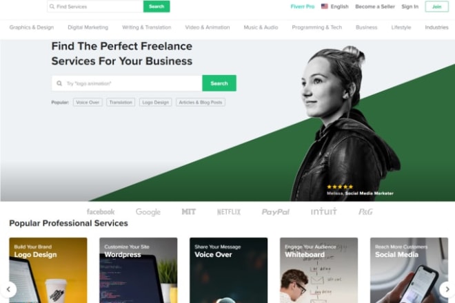 I will build a freelancing website or marketplace website like fiverr