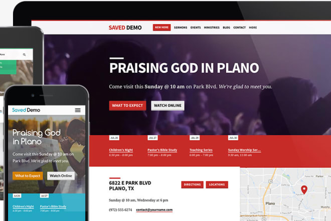 I will build a professional wordpress website for your church