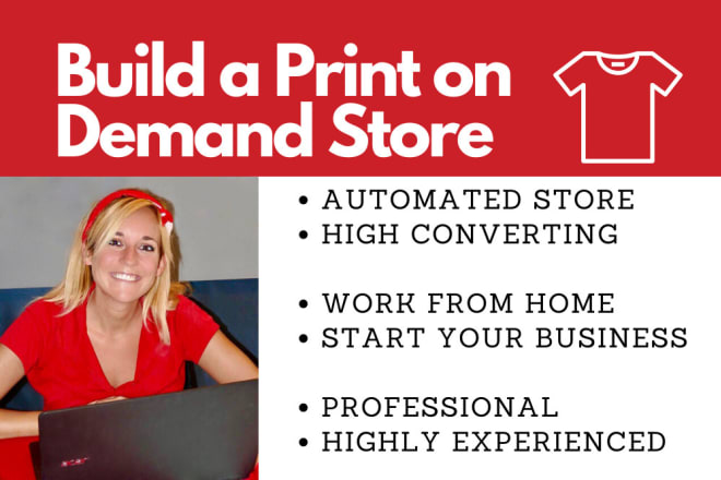I will build an automated print on demand store