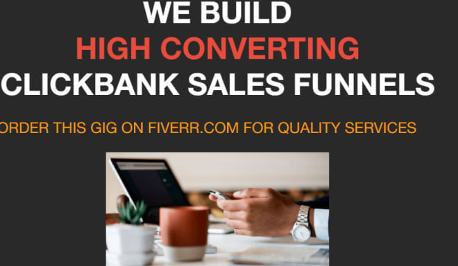 I will build clickbank affiliate marketing email sales funnel