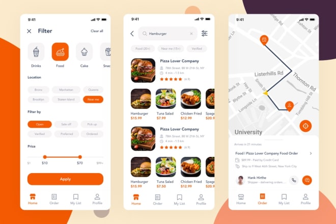 I will build food delivery app, grocery delivery app, delivery mobile app