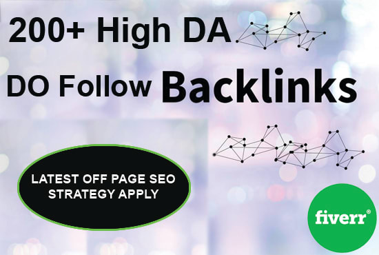 I will build SEO dofollow backlinks from high quality websites by white hat method