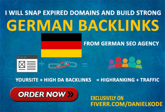 I will build strong german backlinks with expired domains