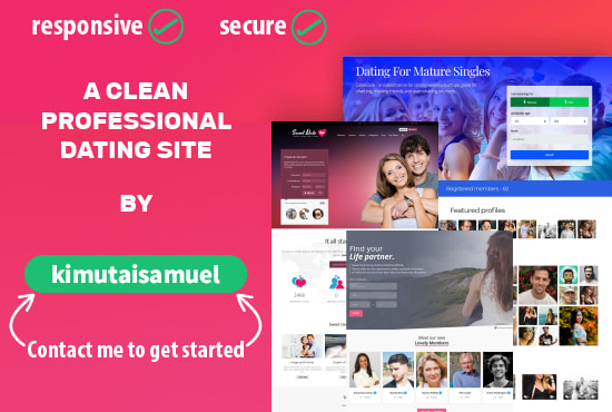 I will build you a clean professional dating website