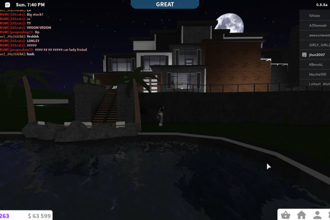 I will build you a modern or suburban bloxburg house or mansion