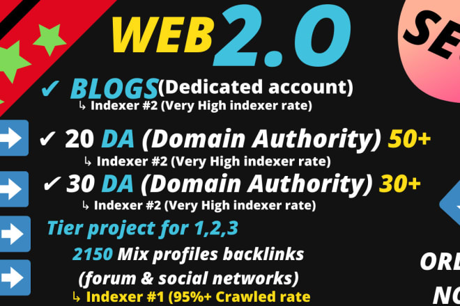 I will buillt high authority web 2 0 backlinks