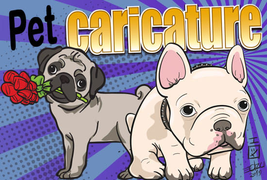 I will caricature your beloved pet