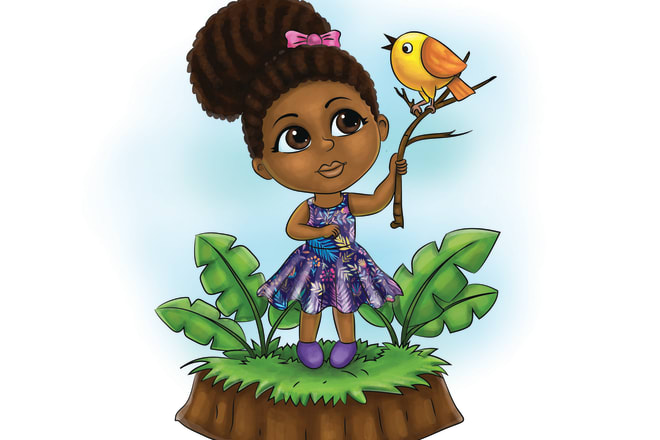 I will cartoon illustration for your storybook