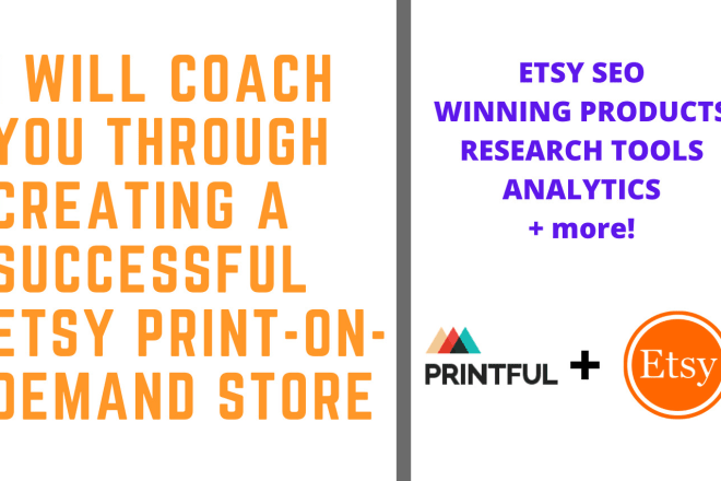 I will coach you through creating a successful print on demand store on etsy