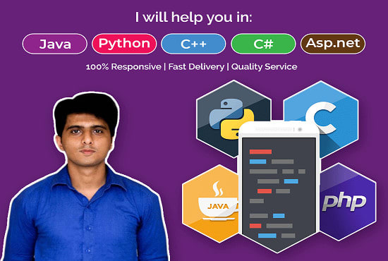 I will code java, cpp, csharp, vb, asp dot net core, mvc and sql