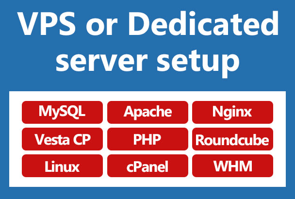 I will configure vps or dedicated server upon your requirements