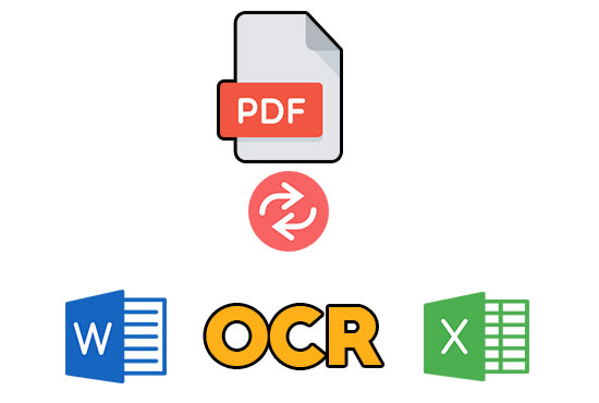 I will convert ocr, pdf, jpeg, to word or excel