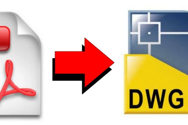 I will convert pdf, scan image or any image format to cad dwg, dxf file