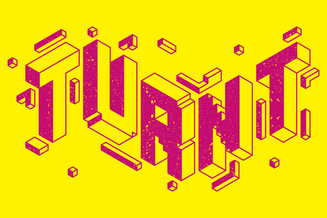 I will convert text to 3d isometric typography art
