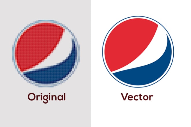 I will convert to vector, vectorize, turn image to vector format