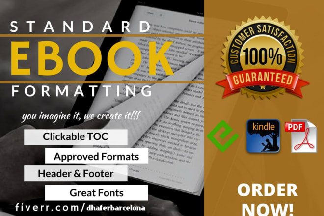 I will convert your book to kindle,epub,mobi,pdf