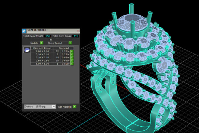 I will create 3d cad model of any jewelry design