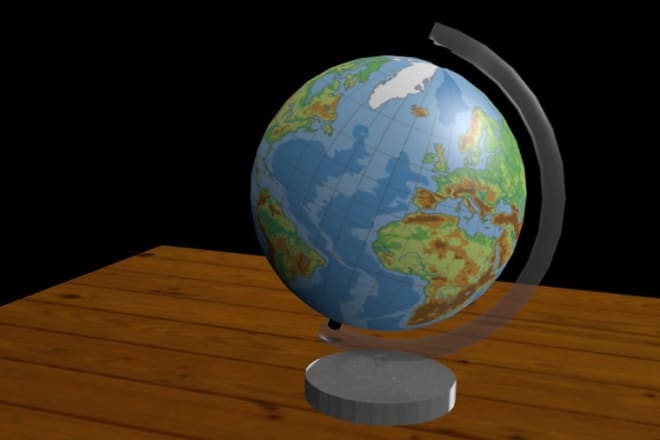 I will create a 3D Globe model