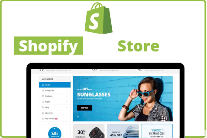 I will create a clean and professional shopify website and store