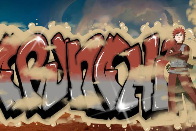 I will create a cool graffiti style design of your name