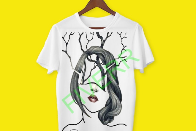 I will create a custom trending illustrated t shirt design