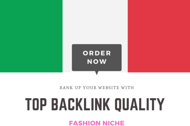 I will create a dofollow backlink or guest post from my italian fashion blog