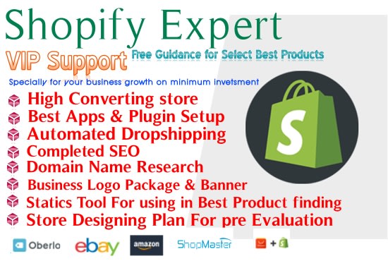 I will create a high profitable shopify dropshipping store