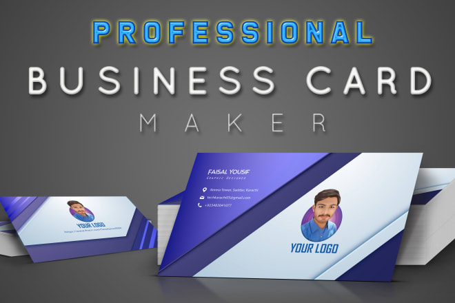 I will create a minimalist business card