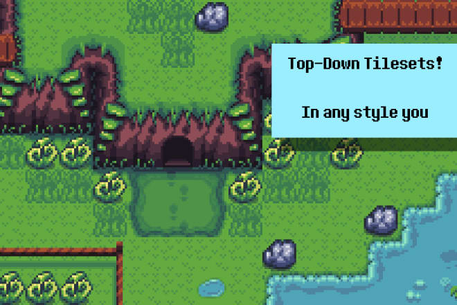 I will create a pixel art topdown tileset