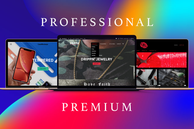 I will create a premium theme shopify web store site