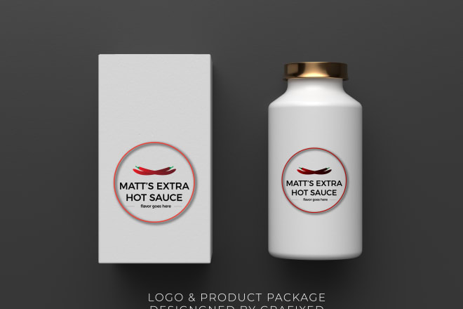 I will create a product packaging design or label design