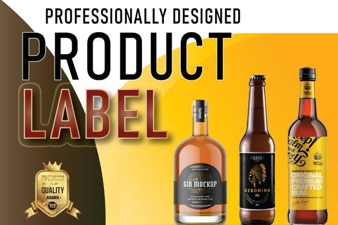 I will create a professional product label design print ready