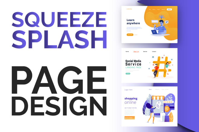 I will create a responsive squeeze page or splash page