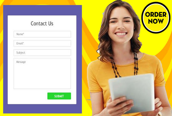 I will create a sign up pop up contact form and fix issues in 2hrs