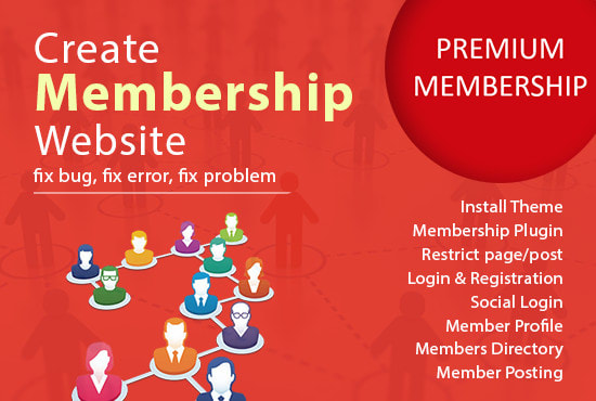 I will create a wordpress membership website