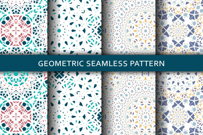 I will create abstract geometric seamless pattern