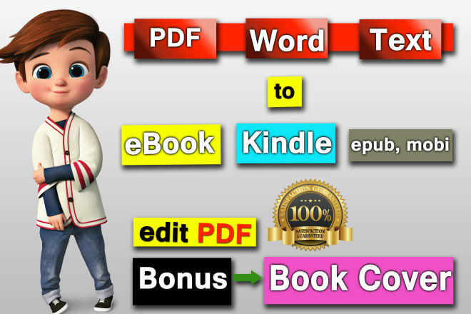 I will create all formats of ebook for publishing,convert ebook