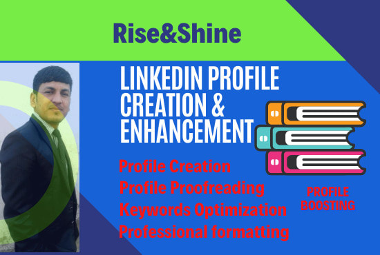 I will create and boost linkedin profile to shine