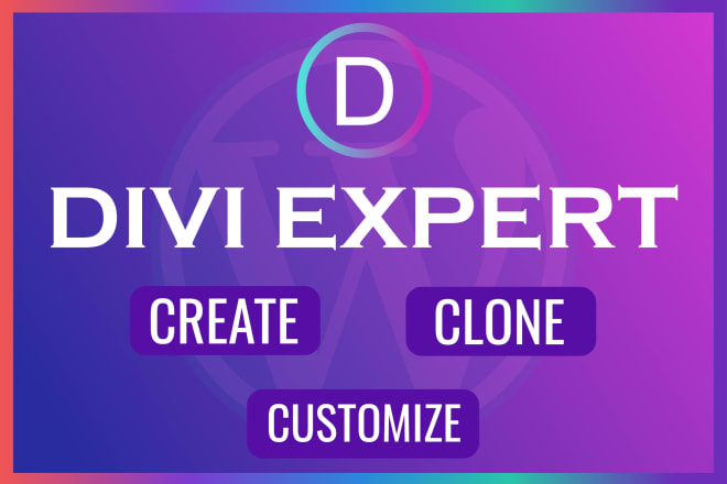 I will create and customize wordpress website with divi theme and divi builder