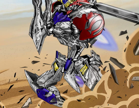 I will create anime styled art specializing in mecha