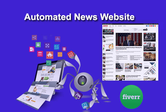 I will create automated wordpress news website that bank you