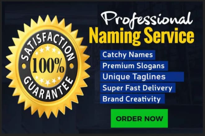I will create business name,company name,brand name,domain research