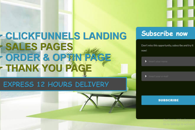 I will create clickfunnels membership, sales funnels or lead capture landing page