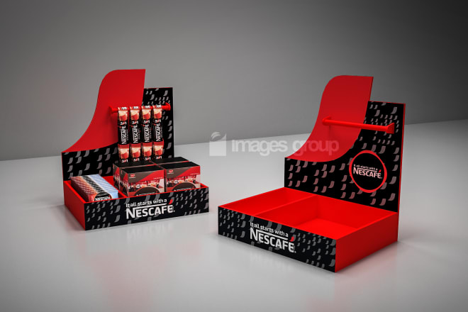 I will create creative 3d product display, posm and packaging