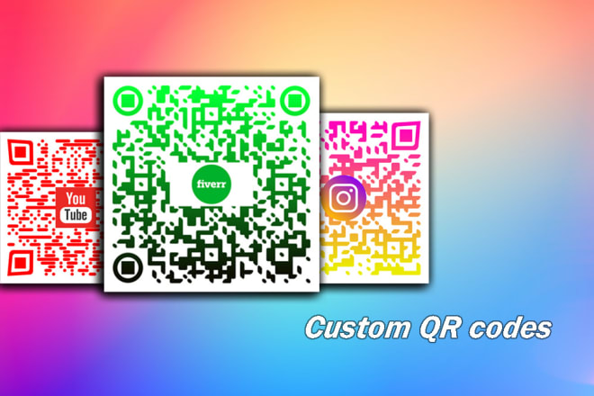 I will create custom logo qr code