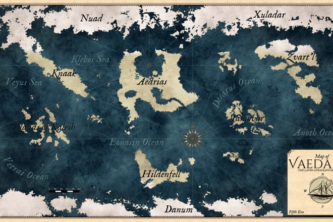 I will create custom maps for your fantasy world